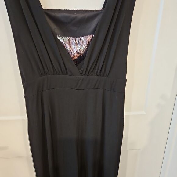 AA STUDIO SEQUIN BLACK JUMPSUIT sz 14 - Picture 8 of 9